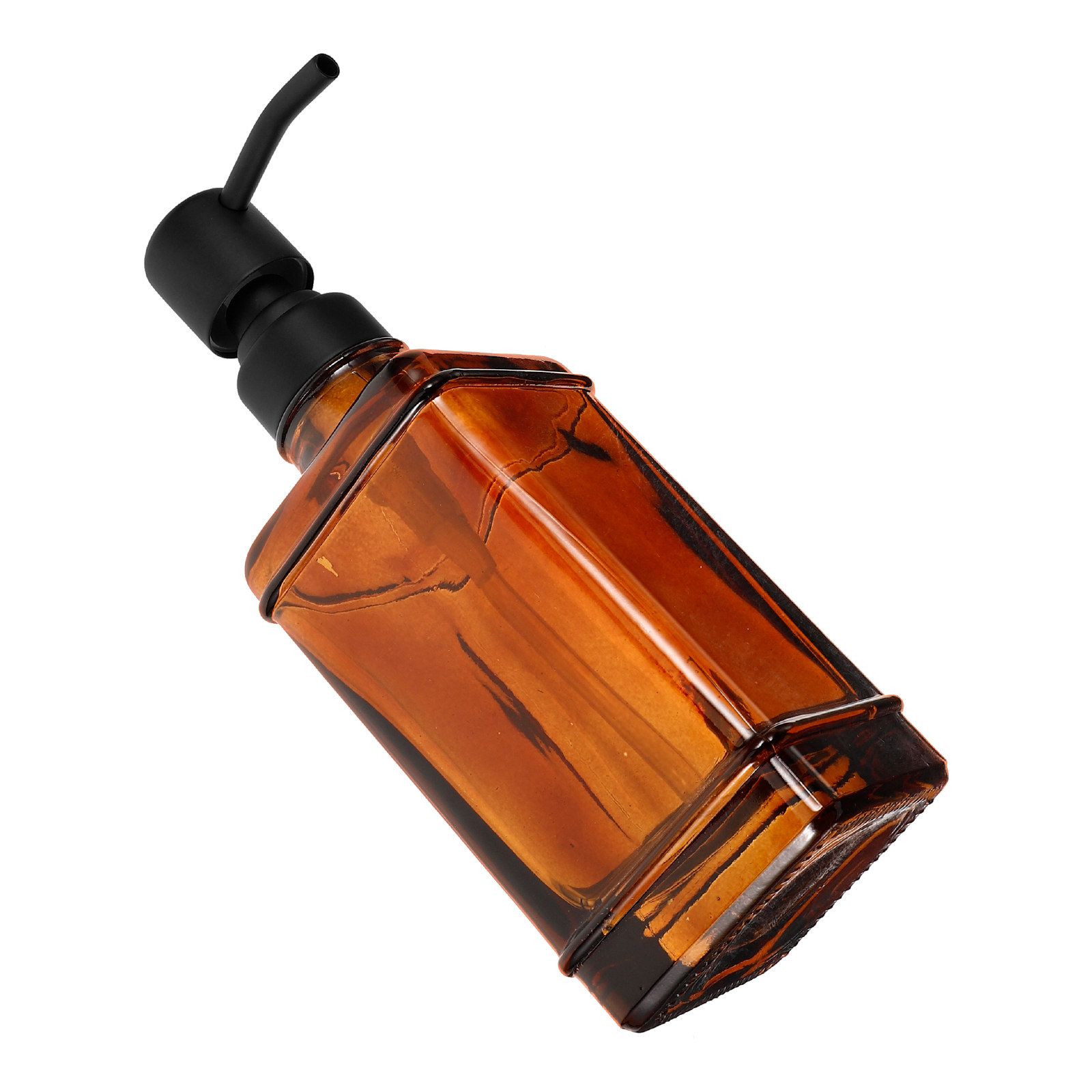 Essential Oil Soap - Nachfüllbare Glaspumpflasche für Handseife, Shampoo, Duschgel,