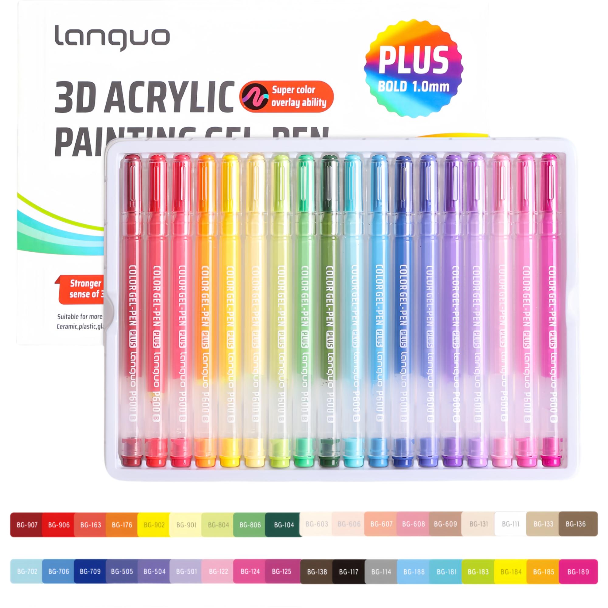 Copic Marker Sketch - Languo 54-Farben 3D-Effekt Acryl-Marker-Set Niedliche Schreibwaren
