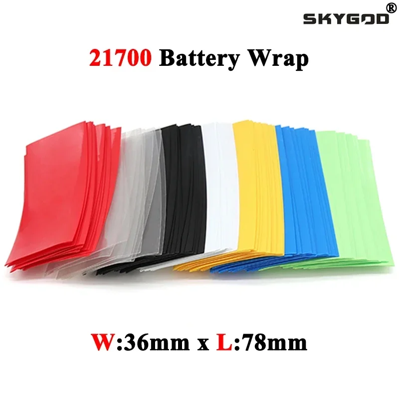 Shrink Wrap Pvc - 21700 Batteriefolie, PVC-Schrumpfschlauch, 78 x 36