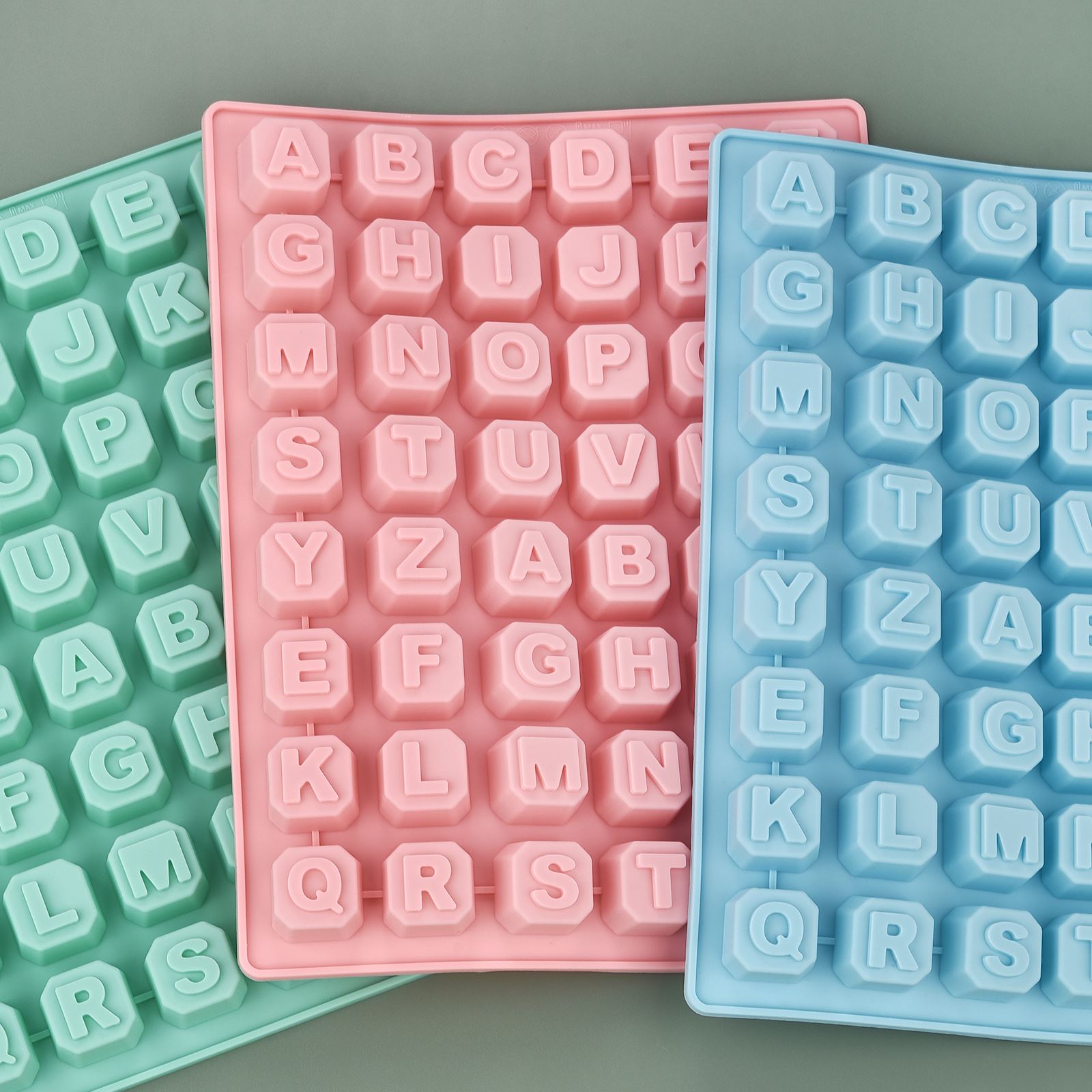 Soap Making Material - 48-Buchstaben Enghish Alphabet Buchstaben Silikonform Seifenform