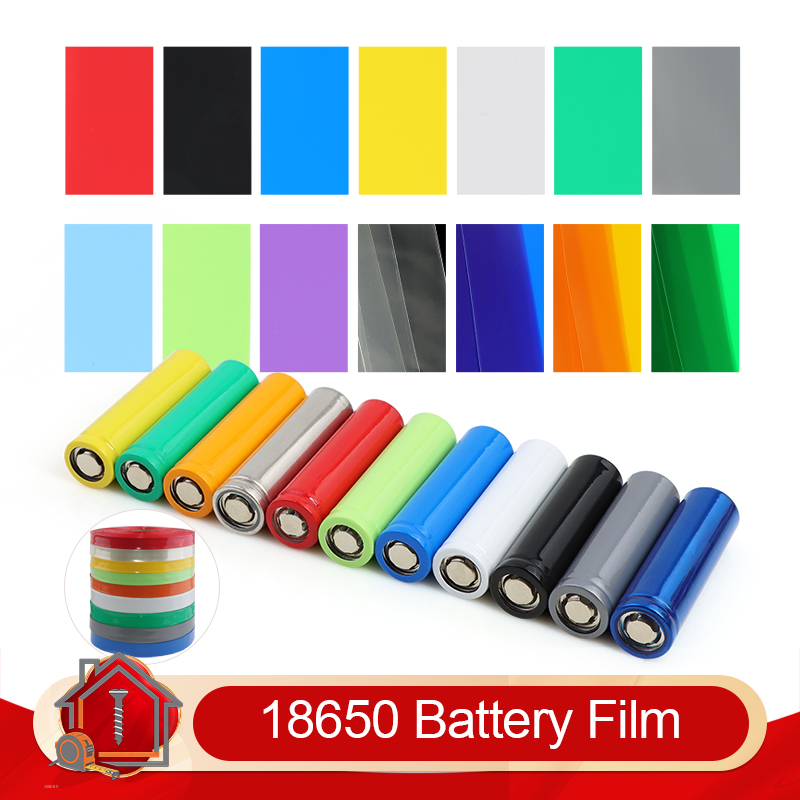 Shrink Wrap Pvc - 100~1000 Stück vorgeschnittene 18650-Batterie-PVC-Schrumpfschläuche, isolierte, wasserdichte