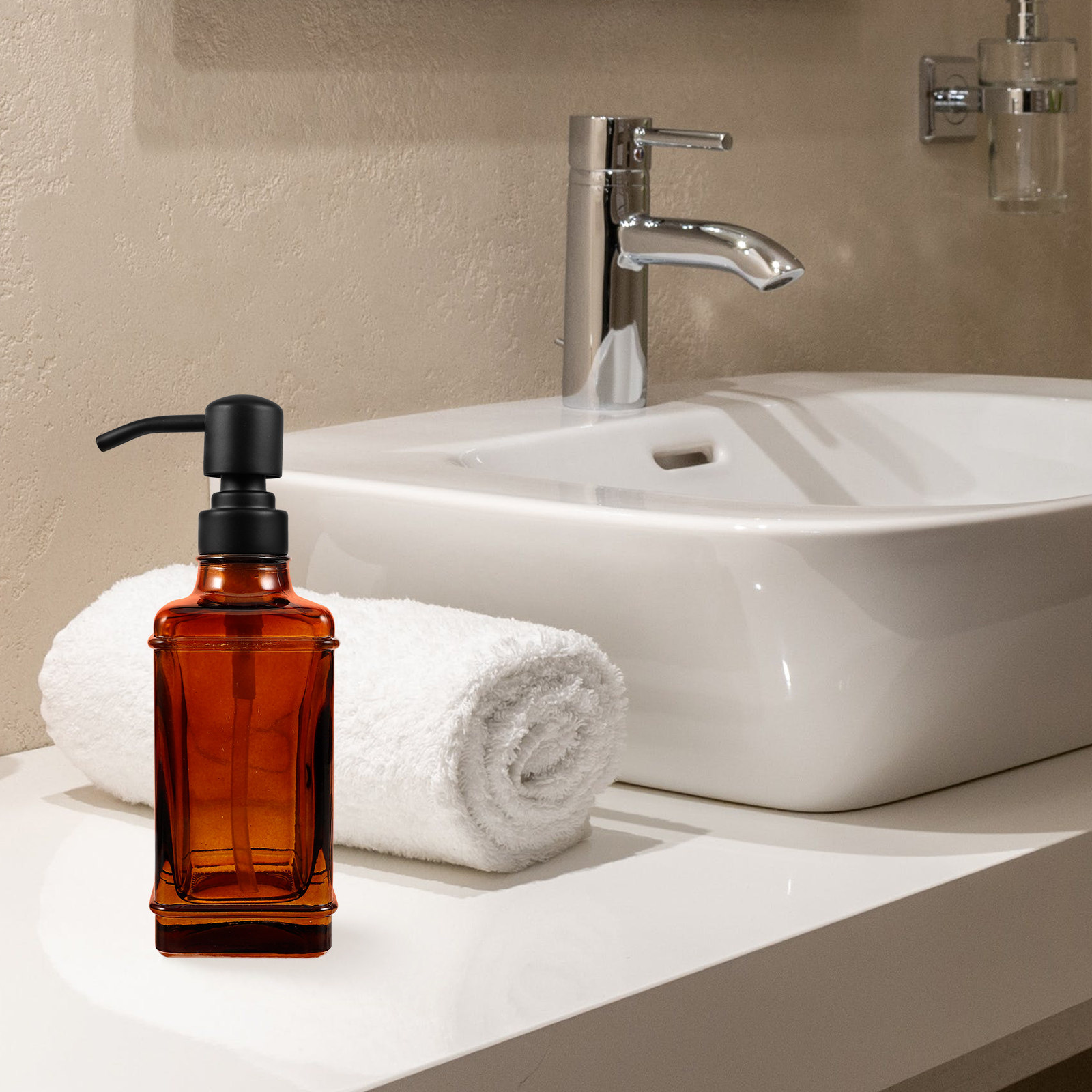 Nachfüllbare Glaspumpflasche f – Essential Oil Soap Bewertung und Preis