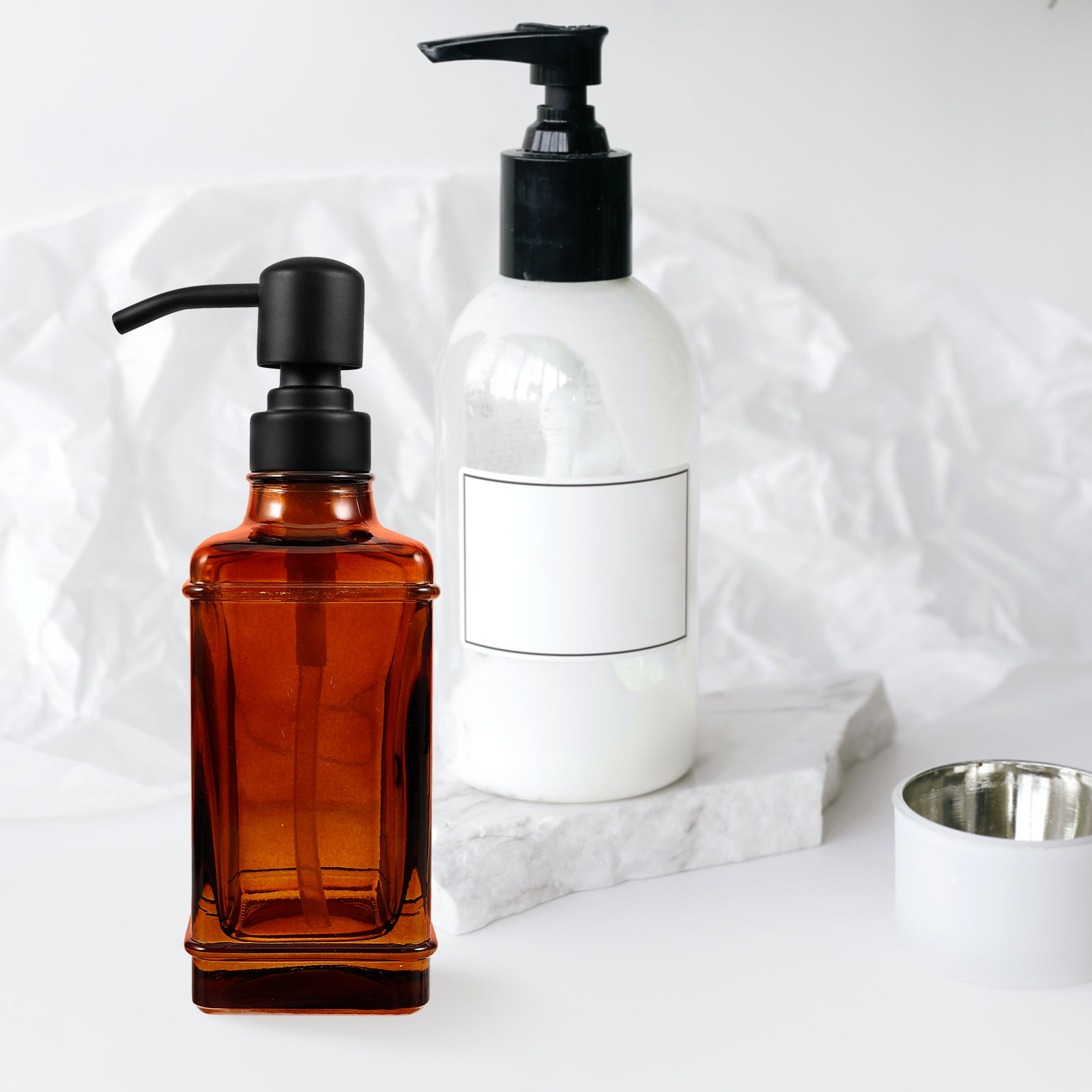 Nachfüllbare Glaspumpflasche f – Essential Oil Soap Bewertung und Preis