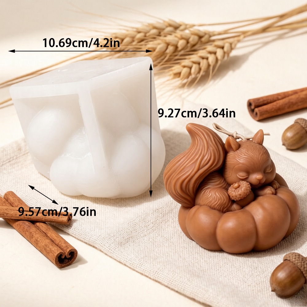 Eichhörnchen-Kürbis-Silikonfor – Soap Making Friends Bewertung und Preis