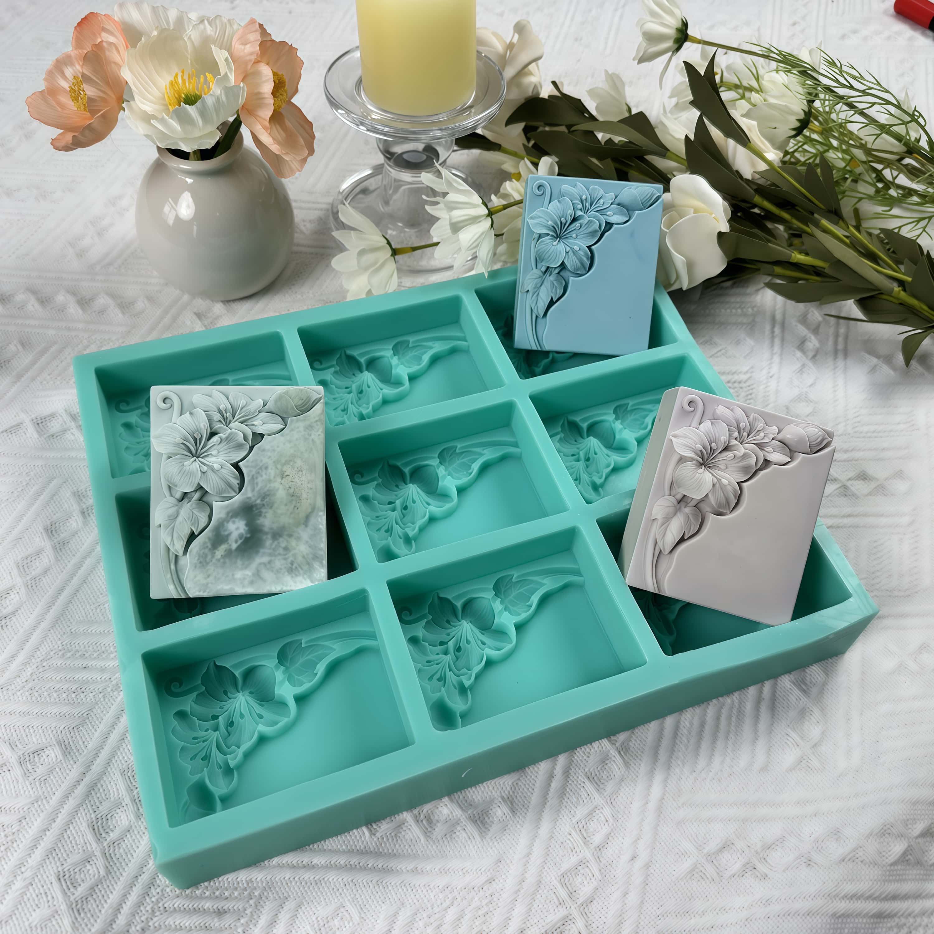 9-Hohlräume Tung Flower Soap M – Soap Making Books Bewertung und Preis