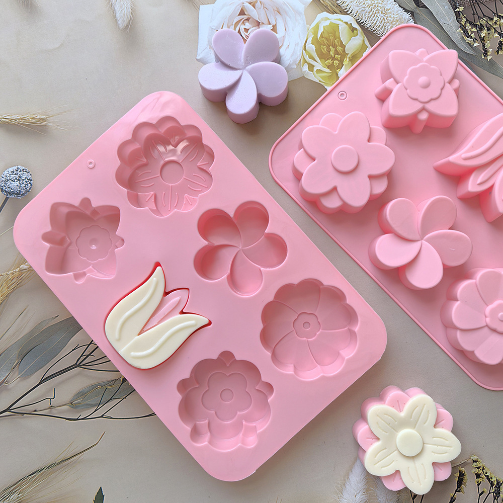 Verschiedene Blumen-Silikonfor – Soap Making Line Bewertung und Preis