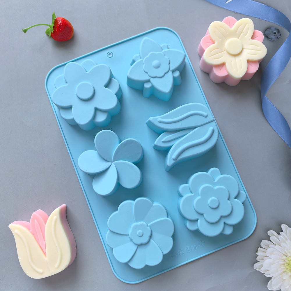 Verschiedene Blumen-Silikonfor – Soap Making Line Bewertung und Preis